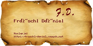 Fröschl Dániel névjegykártya